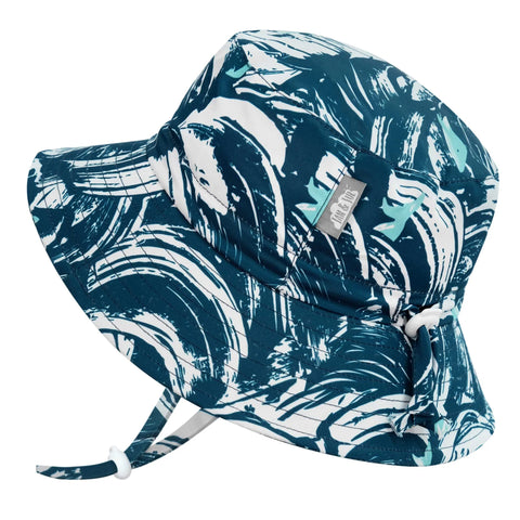 chapeau vague bleu médium