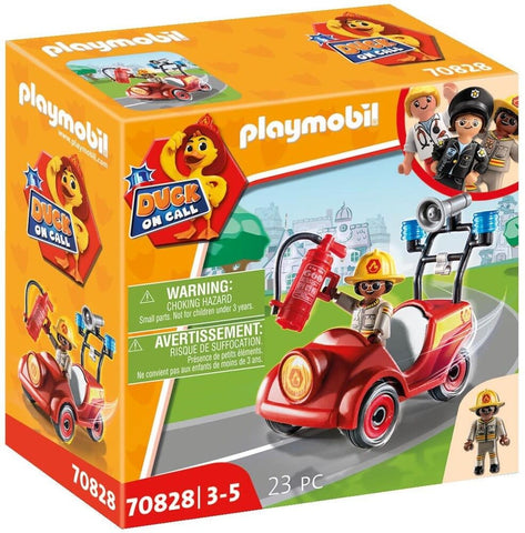 70828 Playmobil Duck On Call Fire Rescue Mini Car 