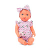 LullaBaby - Poupée bébé 35.5 cm - Tenue fleurie