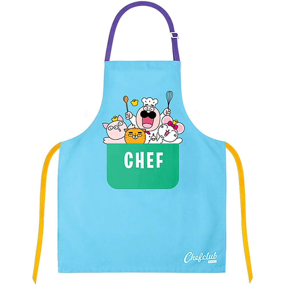 Chefclub Kids - Tablier en coton bleu