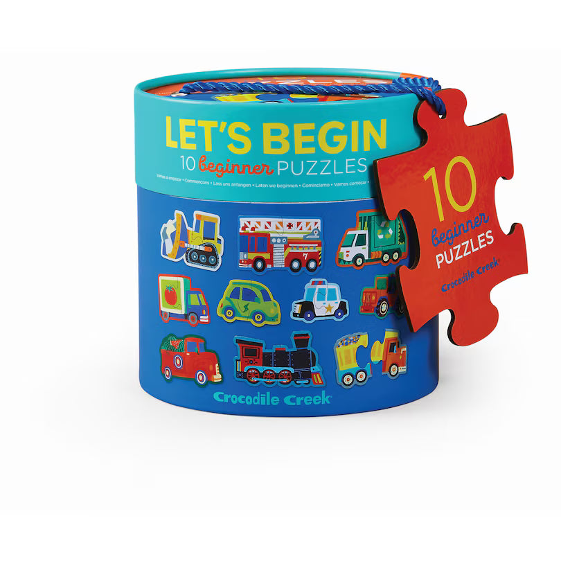 Casse-tête - Véhicules 10 x 2 morceaux - Crocodile Creek