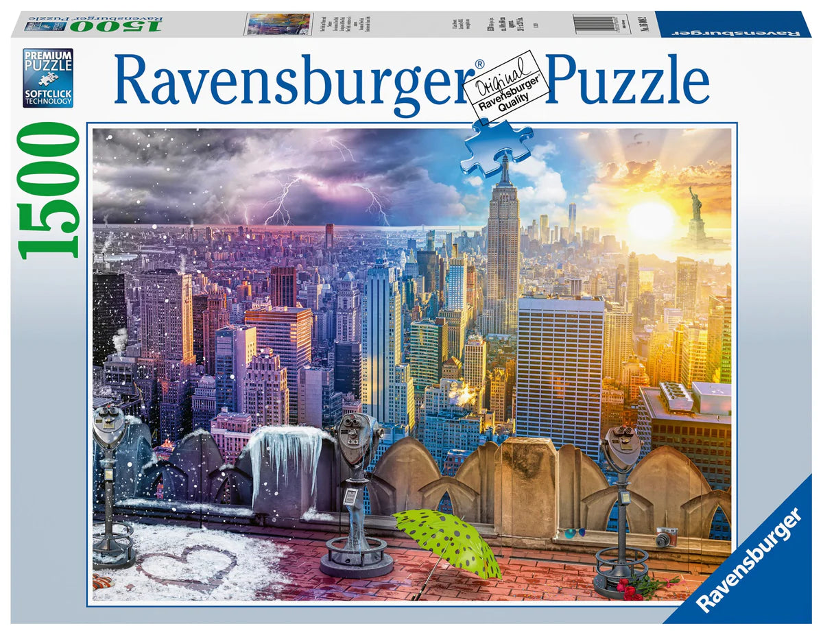 Ravensburger-Casse tete season of new york 1500 morceaux