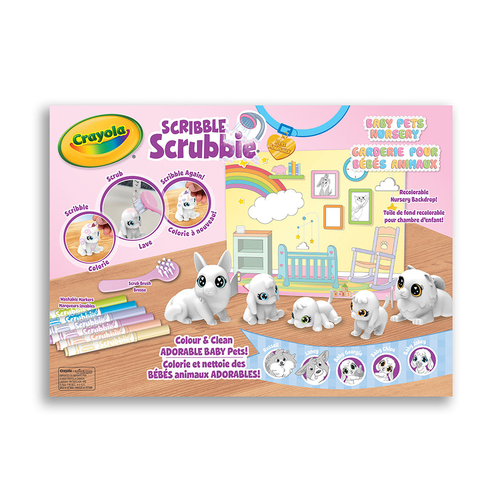 Scribble Scrubbie - Baby Animal Nursery