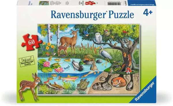 ravensburger- Puzzle animaux du dessus et du dessous 60 morceaux