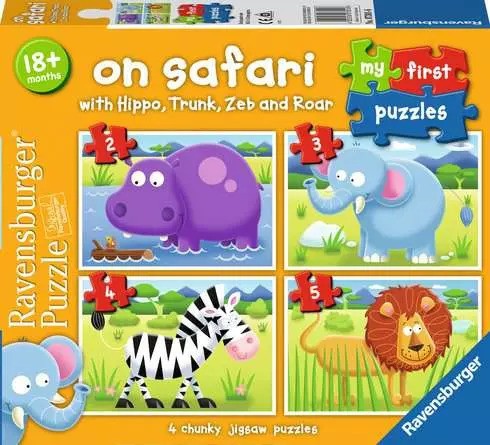 Ravensburger-my safari puzzles 2-3-4-5 pcs