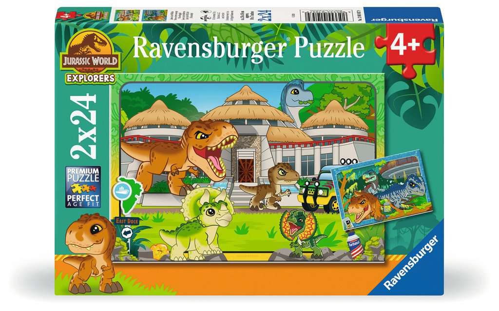 puzzle 2x 24 pcs Living in the wild land