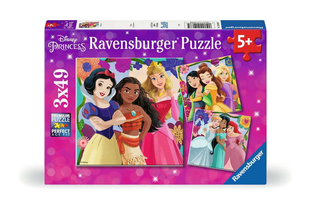 Girl Power! Les Princesses de Disney, 3 x 49 pcs