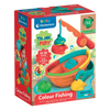 jeu de pêche multicolore en plastique recyclé de Clementoni, fabriqué en Italie pour enfants de 12-36 mois.