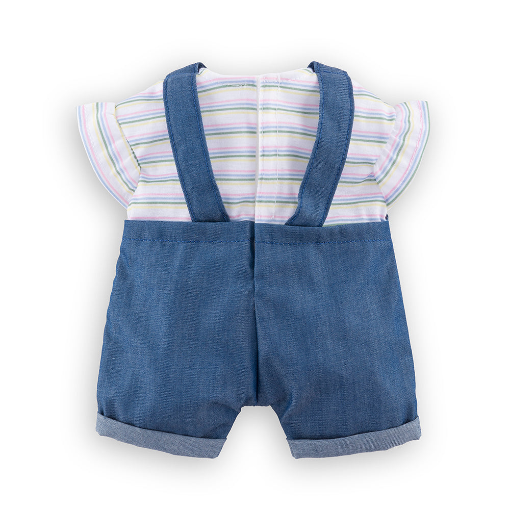 vêtements pour poupon 30 cm - ensemble T-shirt et combishort Petit Explorateur de Corolle
