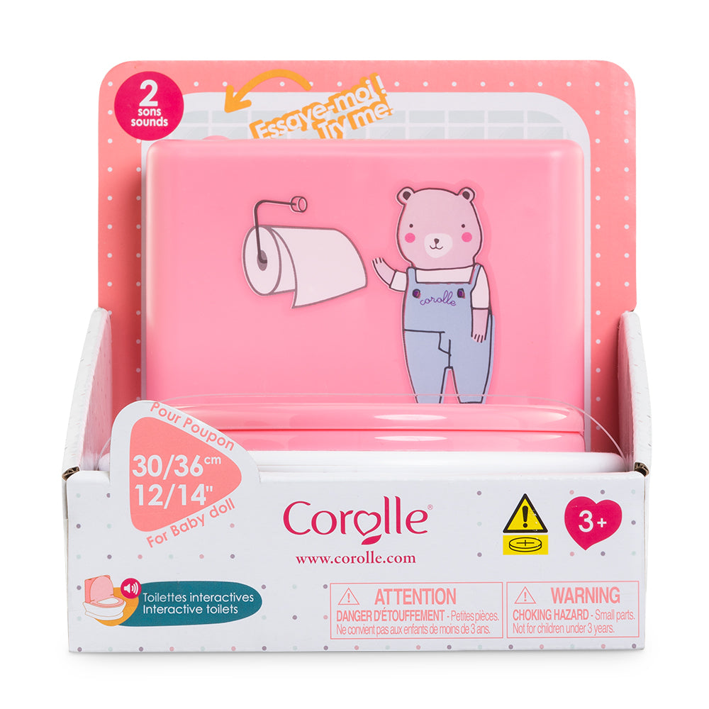 Corolle - Toilettes interactives poupon 30 et 36 cm avec son et design amusant pour les jeux d'imitation.