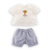 ensemble t-shirt short poupon Corolle - tenue pour poupon de 36 cm avec t-shirt et short