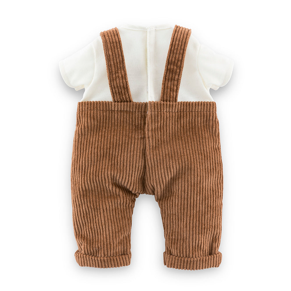 ensemble salopette ours pour poupon 36 cm, combinaison et T-shirt pour poupée, look adorable