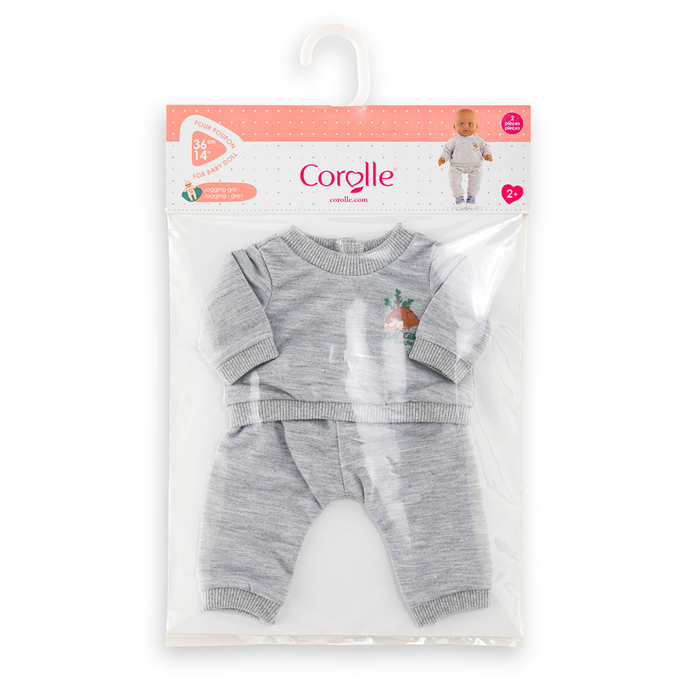 ensemble jogging poupou 36 cm Corolle - Ensemble jogging gris pour poupon 36 cm dans son emballage.
