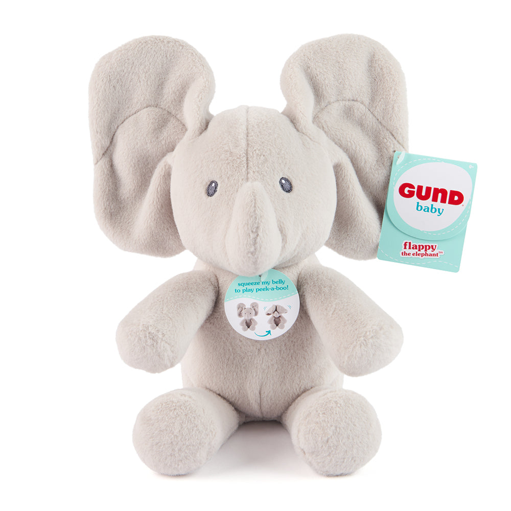 GUND Baby - Cache-cache Flappy l'éléphant en peluche 18 cm