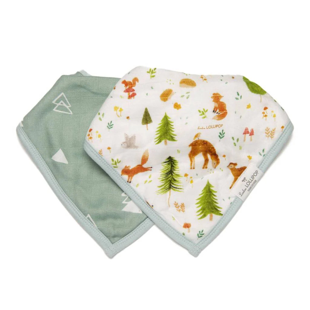 Loulou lollipop - Bandana bib set - Forest friends