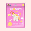 Ensemble crochet licorne à thème licorne, kit de crochet pour créer un pendentif licorne. 8+.