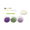 KIT DIY PORTE-CLÉS CROCHET – AUBERGINE