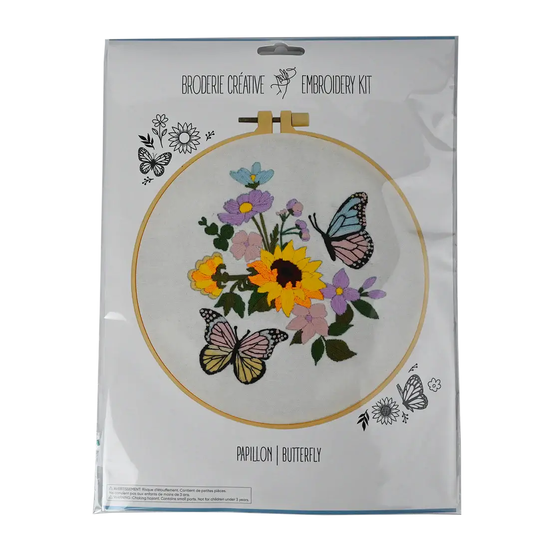 KIT DE BRODERIE– PAPILLON