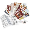 mini librairie DIY Buki - kit comprenant des papiers et accessoires pour créer une librairie en diorama.