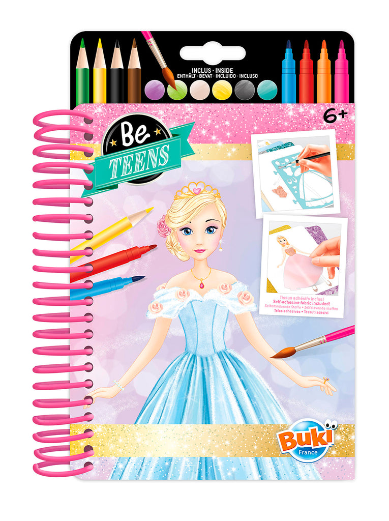 Buki Be Teens Fashion Notebook - Princess Outfits