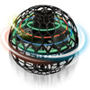 Balle volante lumineuse Buki en mouvement avec lumières colorées dans une coque en forme de sphère.