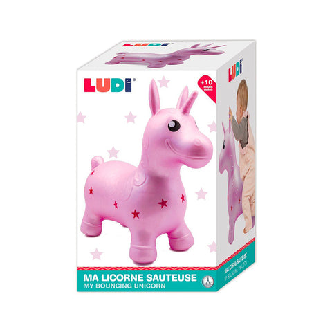 LUDI - Ma licorne sauteuse Rose