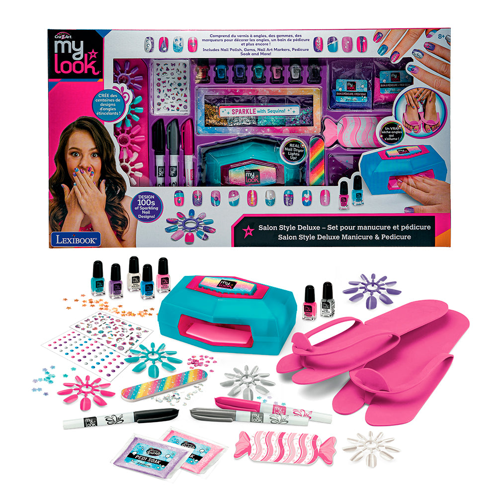 Cra-Z-Art - Salon Style Deluxe - Manicure and Pedicure Set.
