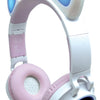 Lexibook - Casque sans fil rechargeable lumineux - Oreilles de chat