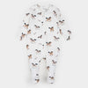 Petit lem-Dormeuse LunaKnit blanc cassé à imprimé poneys