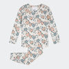 Ensemble pyjama crème à imprimé fleurs printanières pour bébé