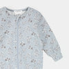 Petit Lem-Dormeuse bleu poudré à imprimé floral classique