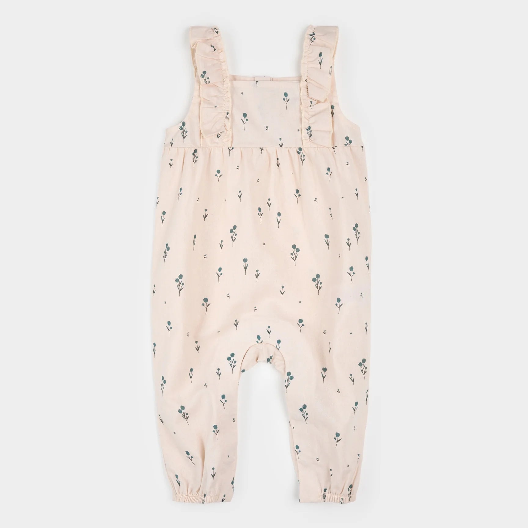 Petit Lem - Pale Pink Tulip Print Cross Over Romper