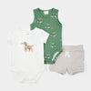 Petit Lem - 3-Piece Golfing Puppies Diaper Cover Set