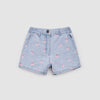 Miles the Label - Chambray shorts with cherry embroidery, 6 months