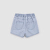 Miles the Label - Chambray shorts with cherry embroidery, 9 months