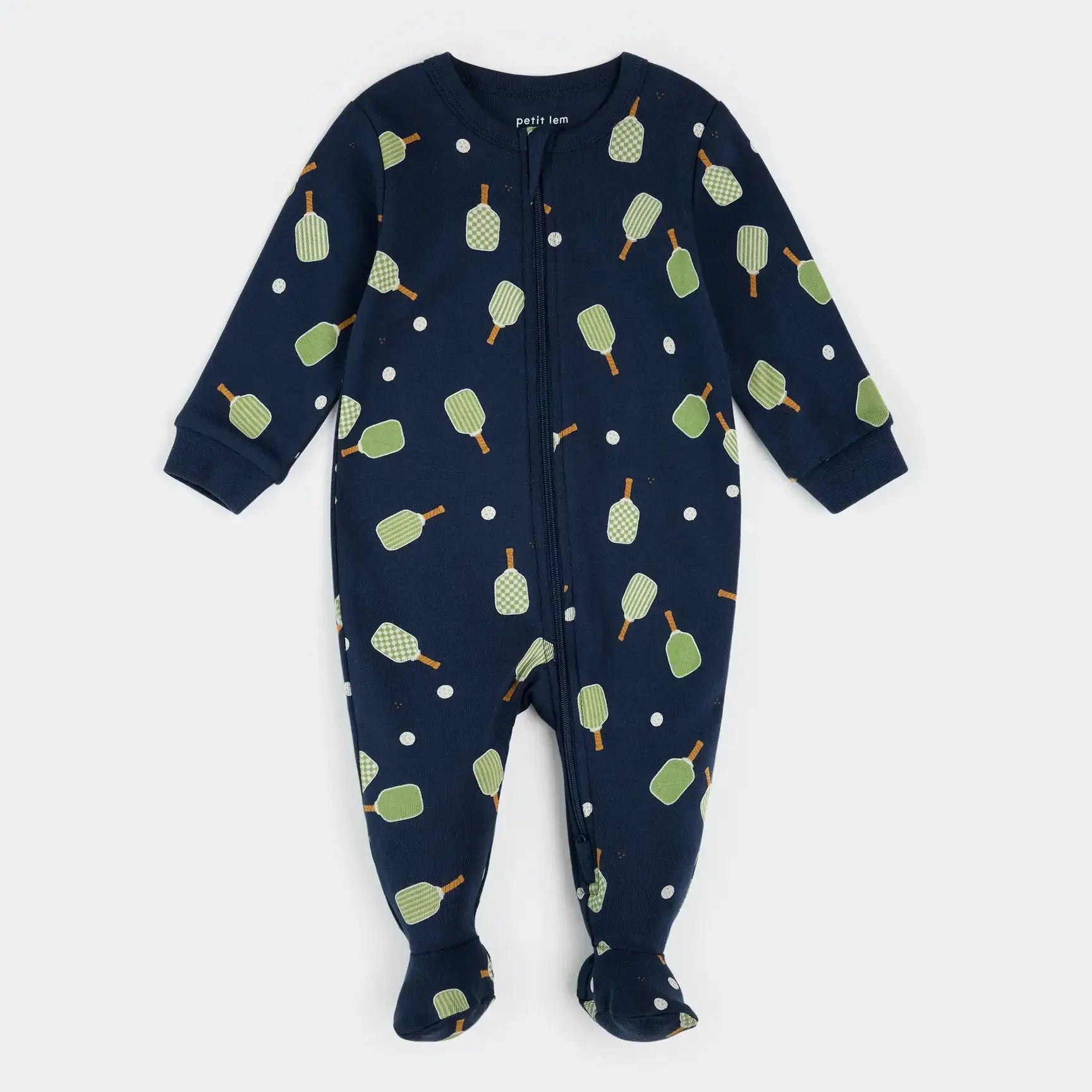 petit lem-Dormeuse bleu marine à imprimé pickleball 3 mois