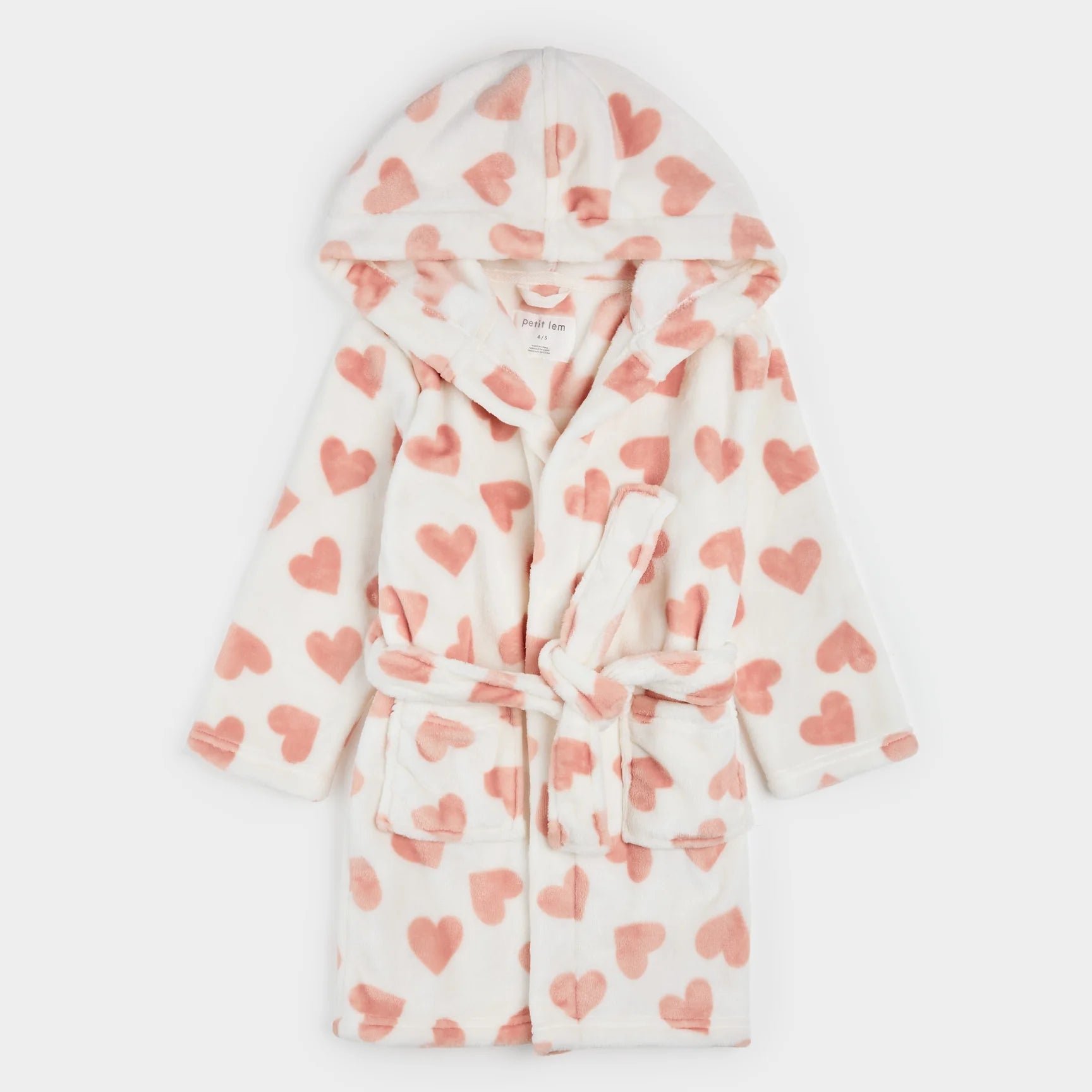 Little Lem heart-shaped dressing gown, 4-5 years