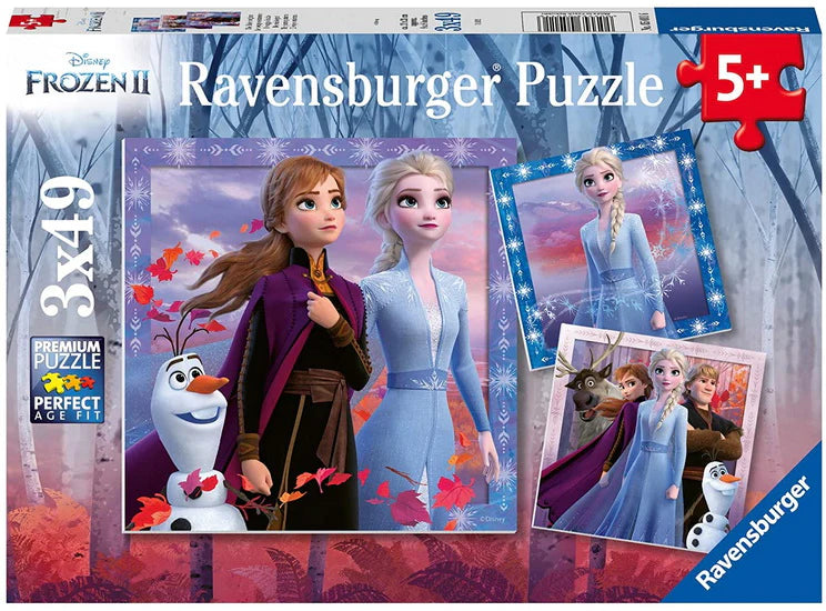 Ravensburger- casse tete Frozen Le Voyage Commence (3 X 49 Pc)