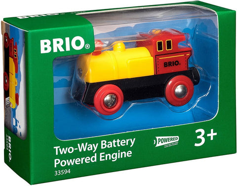 Brio-Yellow Two-Way Battery-Powered Locomotive