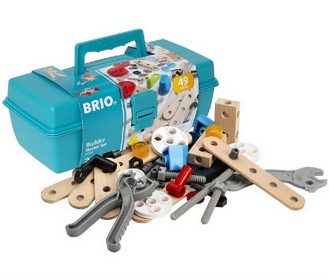 Boîte à outils Builder 49 pièces marque BRIO | Boutique de jeux pour enfants Chat Perché