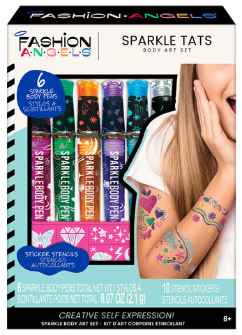 Fashion Angels - Sparkle Tats - Kit d'art corporel étincelant