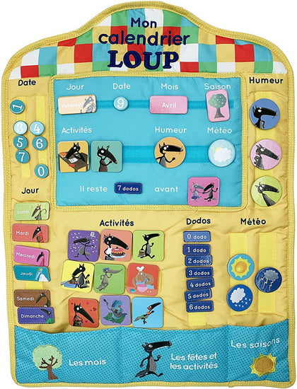 Mon calendrier en tissus Loup