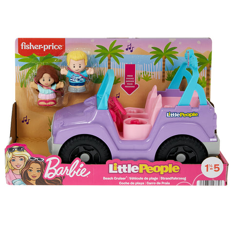 Little People - Barbie - Véhicule de plage avec deux figurines - Sonore