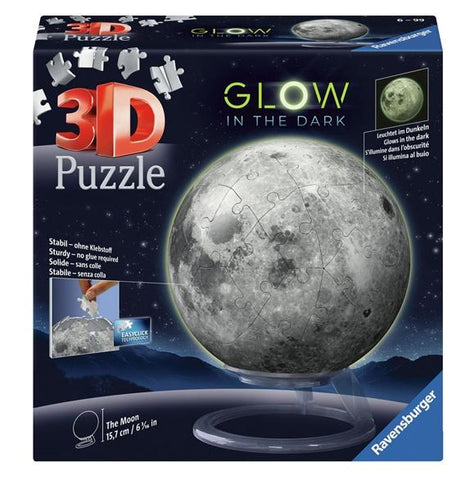 Puzzle 3D Lune Lumineuse dans le Noir - 72 Pièces