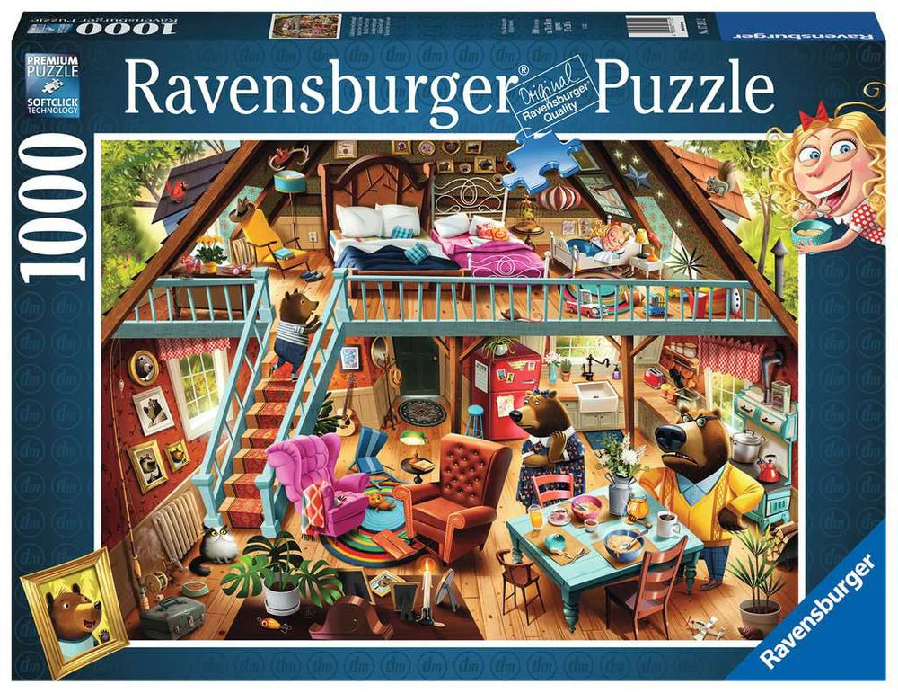 Ravensburger-Casse-tête 1000 pièces Boucle d’or prise sur le fait!