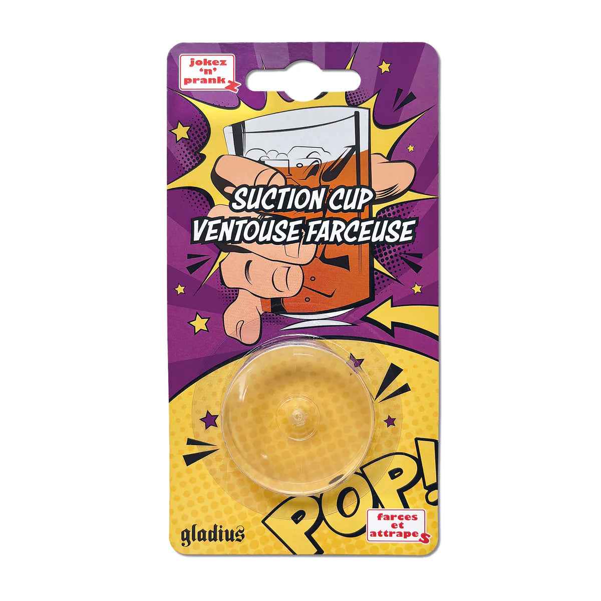 Prankster suction cup