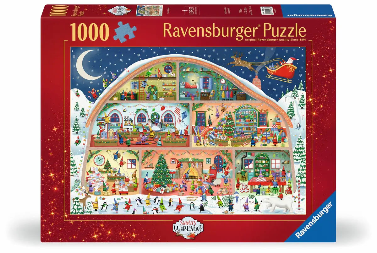 Ravensburger-L'Atelier du Père Noël, 1000 pièces
