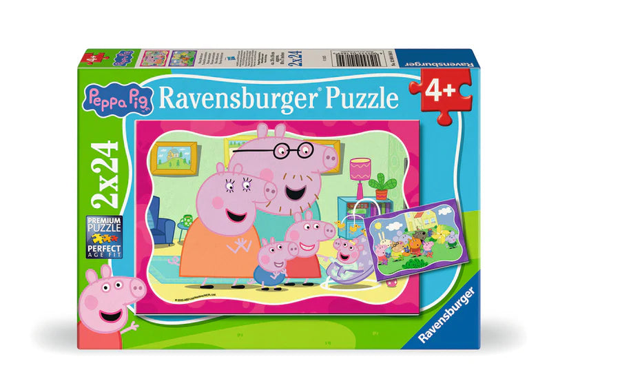 Ravensburger-Peppa Pig 2 X 24 pièces