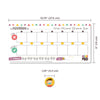 Tableau de routine quotidienne organisée avec sections pour les activités du matin, midi et soir.