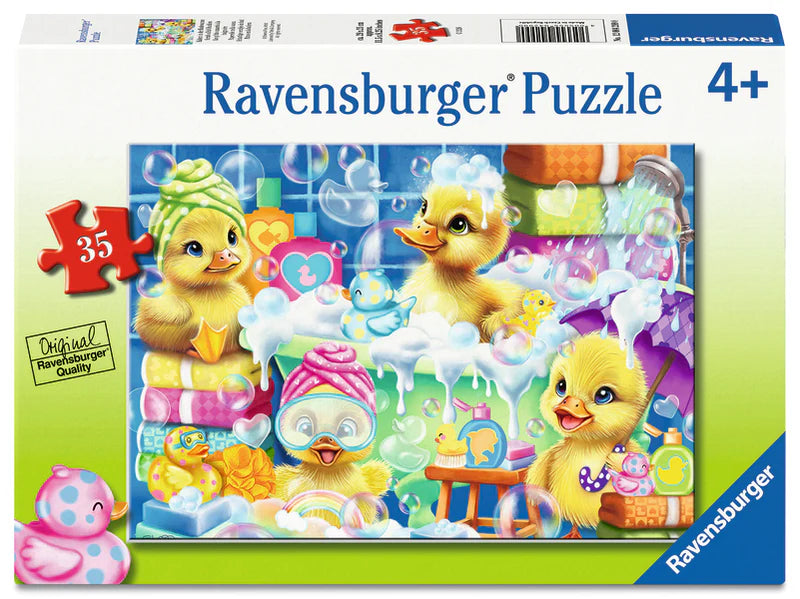 Ravensburger- Casse tete Frottez petits canards, 35 pièces